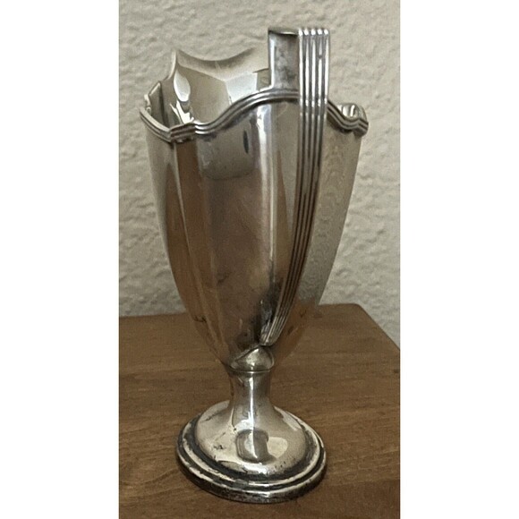 Gorham‎ Sterling Creamer Vintage 1933 Plymouth Art Deco Gold Wash 5/8 Pt No Mono - Picture 6 of 10